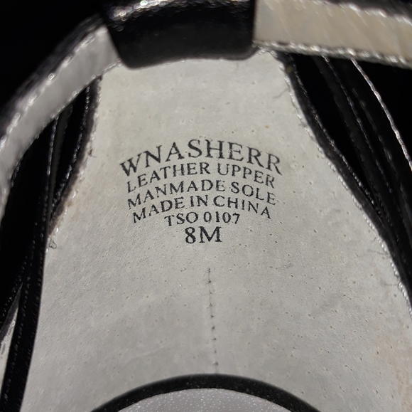 NWOT NINE WEST leather sandals heels - Picture 5 of 11